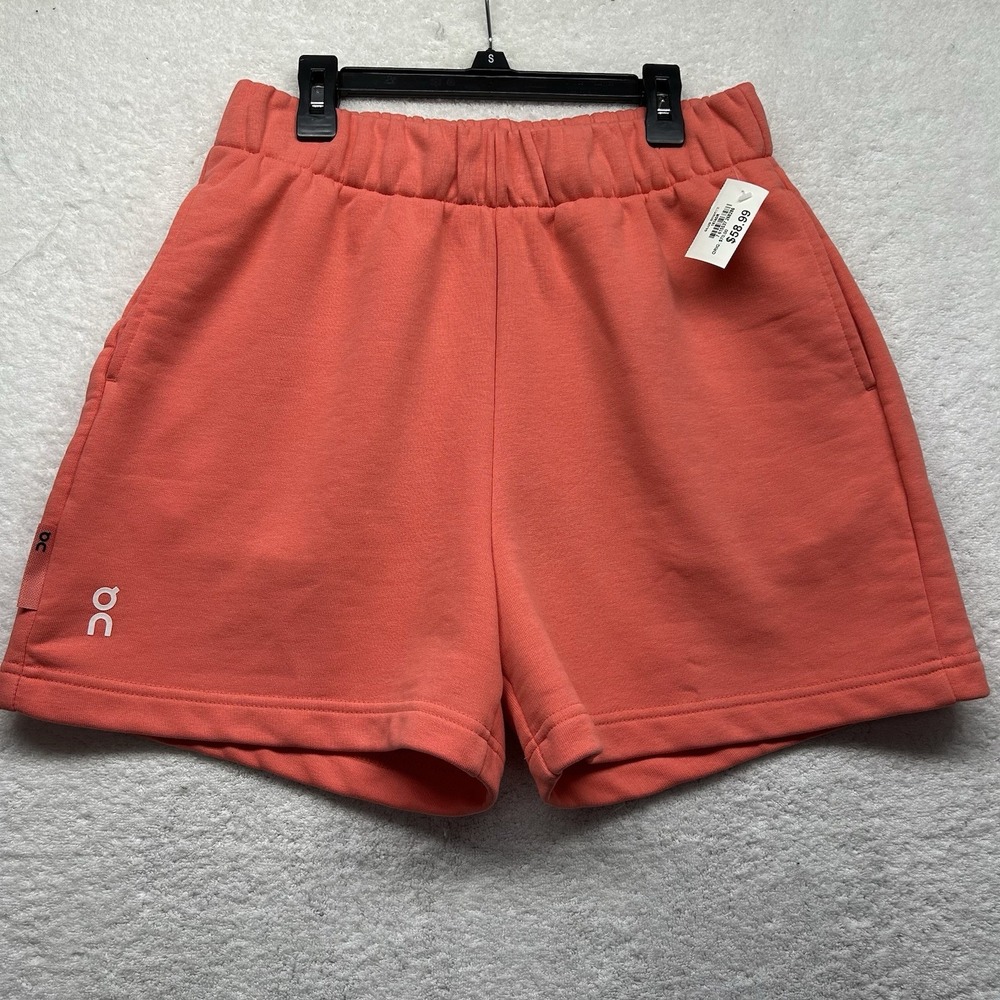 ON Womens Size S Pink Red Club Athletic Shorts New*